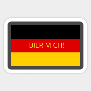 Beer Me in German!! Sticker